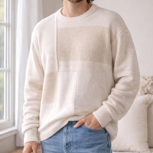 American Rag Other - American Rag Textured Patchwork Sweater | Size XXL